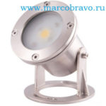 Светодиодный прожектор для фонтана AquaViva LED (1led 7W. 12В). белый свет. нерж.сталь