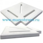 Угол 90º переливной решетки Aquaviva размера 25х195 мм