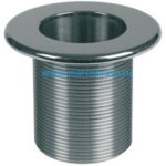 Форсунка забора воды (подключение пылесоса) из никелированной бронзы Hugo Lahme Allfit 3910000 под плитку. (д. 92 мм)